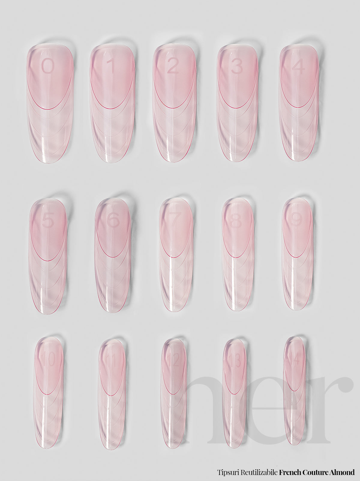 Tipsuri Reutilizabile – French Couture Almond - HER